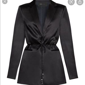 Bcbg Tassle tie satin blazer